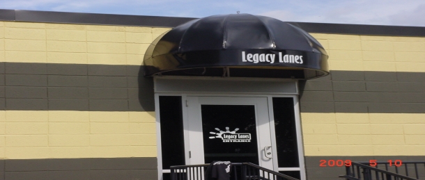 Legacy Lanes Globe style  inte Rack Signs Pittsburgh