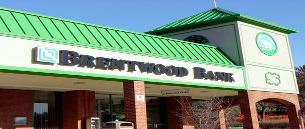 Brentwood Bank reverse style n Rack Signs Pittsburgh