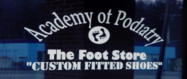 Academy of Podiatry window sig Rack Signs Pittsburgh
