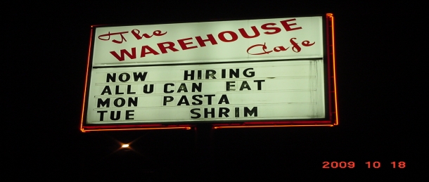 Double sided internally illumi Rack Signs Pittsburgh