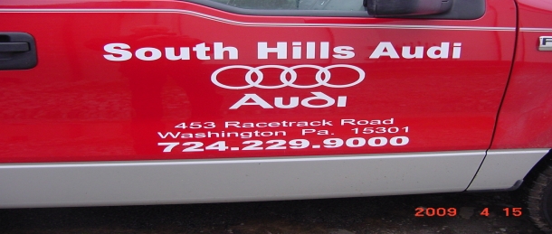 Double sided monument sign Rack Signs Pittsburgh