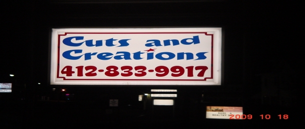 Single face internally illumin Rack Signs Pittsburgh