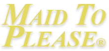 Maid to Please Cleaning Service Lincoln Logo