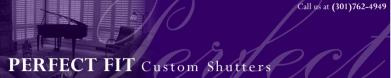 Perfect Fit Custom Shutters Gaithersburg Logo