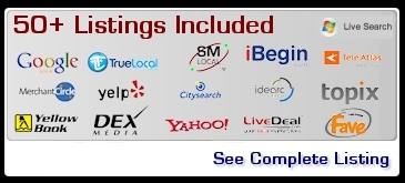 Over 50 Local Search Engine Listings Included