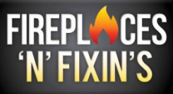 Fireplaces N Fixins â€ƒ Logo